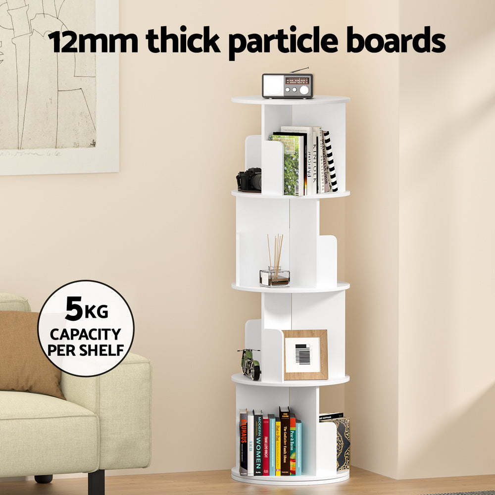 Artiss Bookshelf 4 Tiers Edie White