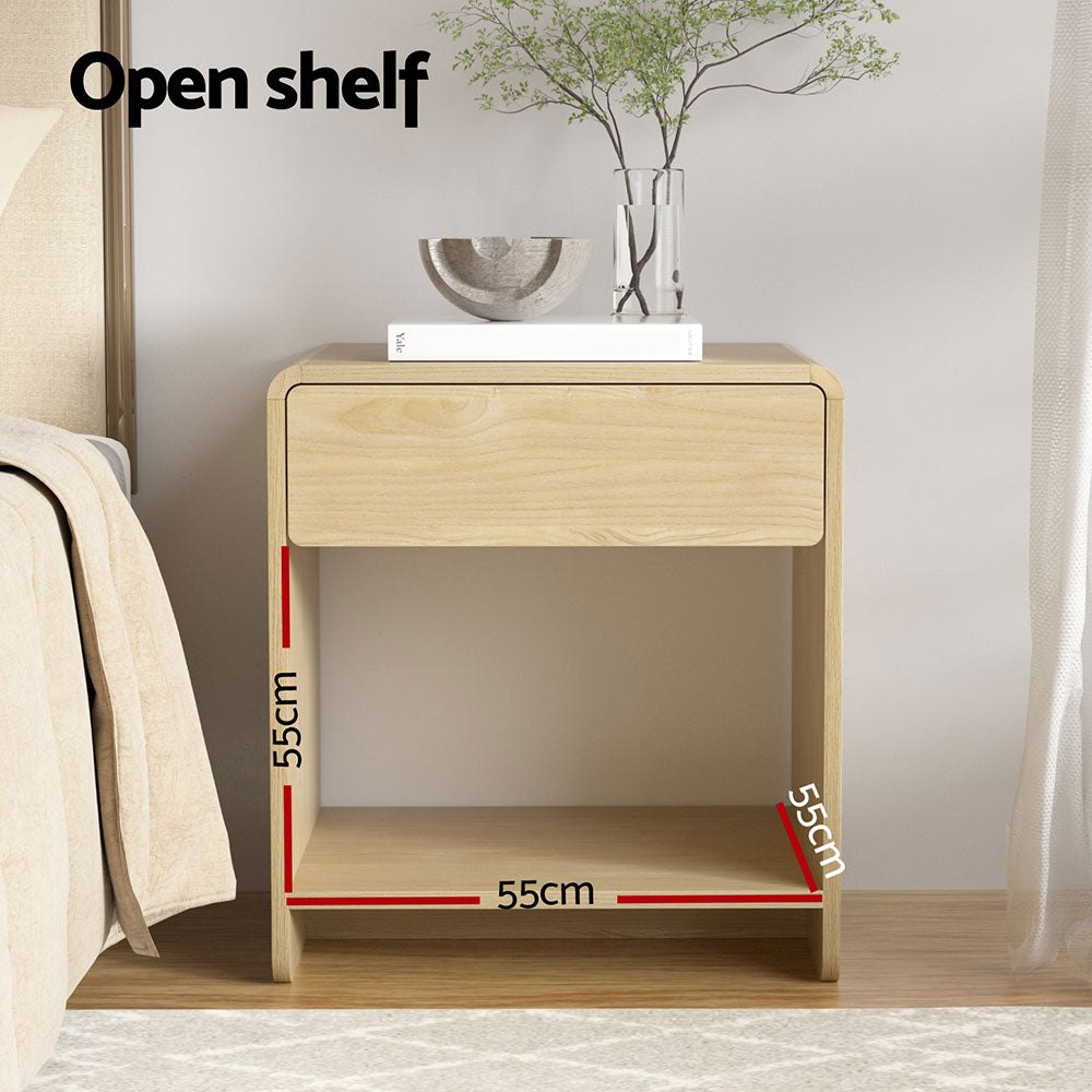 Winnipeg Wooden Bedside Tables - Pine