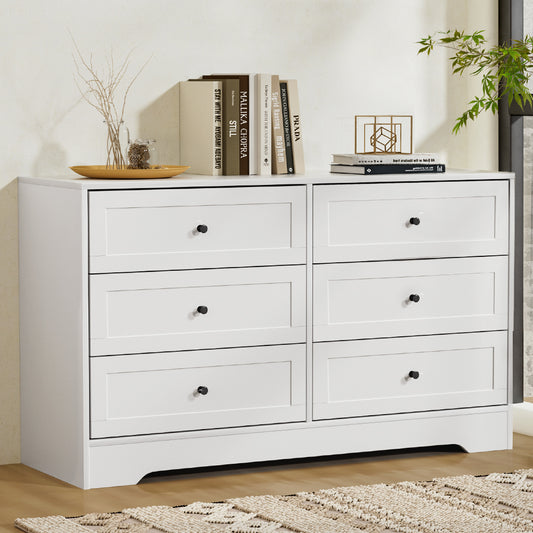Artiss 6 Chest of Drawers - White