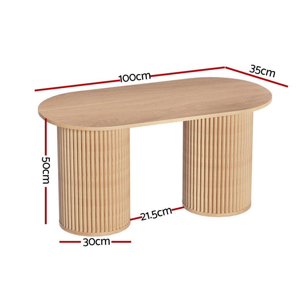 Iakovos Coffee Table 100cm Oval - Pine