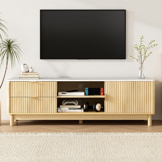 Rorik 150cm TV Unit Entertainment Unit Storage Drawer Shelf - Pine