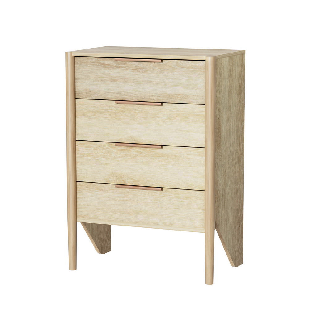 Artiss 4 Chest of Drawers Tallboy - Pine