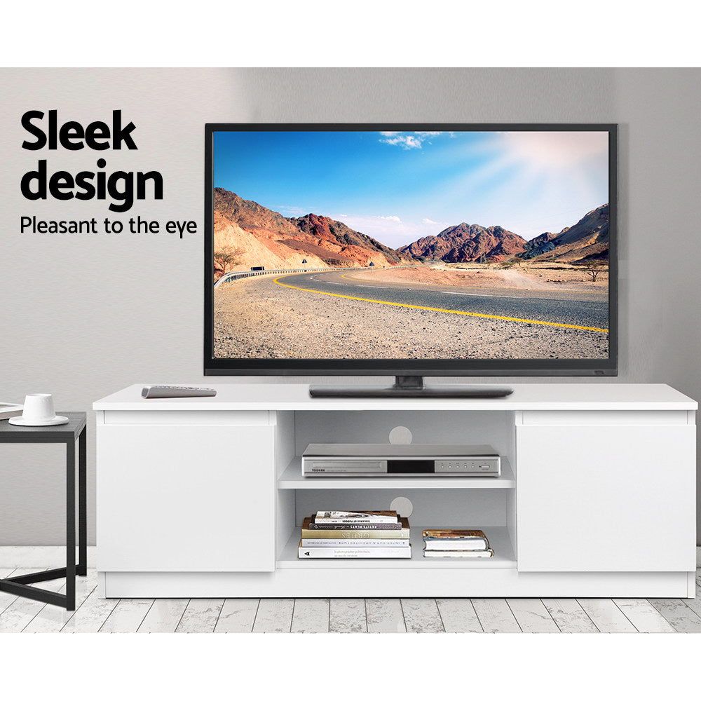 Dyre 120cm TV Entertainment Unit - White - White