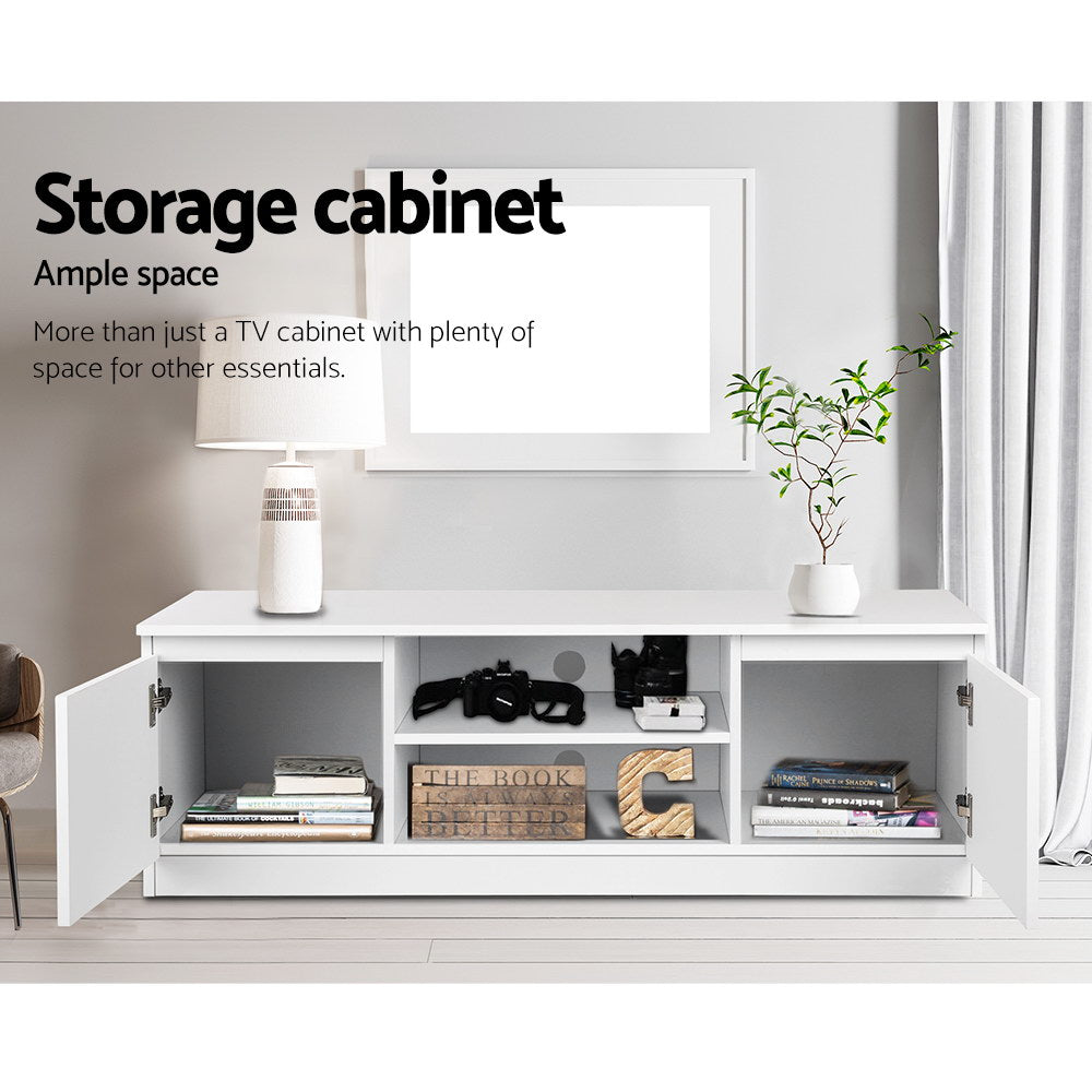 Dyre 120cm TV Entertainment Unit - White - White