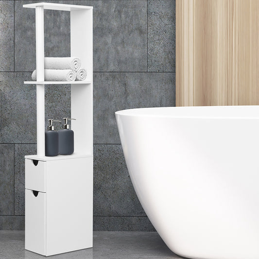 Freestanding Bathroom Storage Cabinet - White
