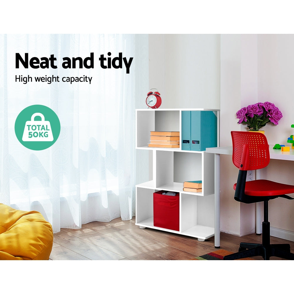 Artiss Bookshelf 3 Tiers - Nina White