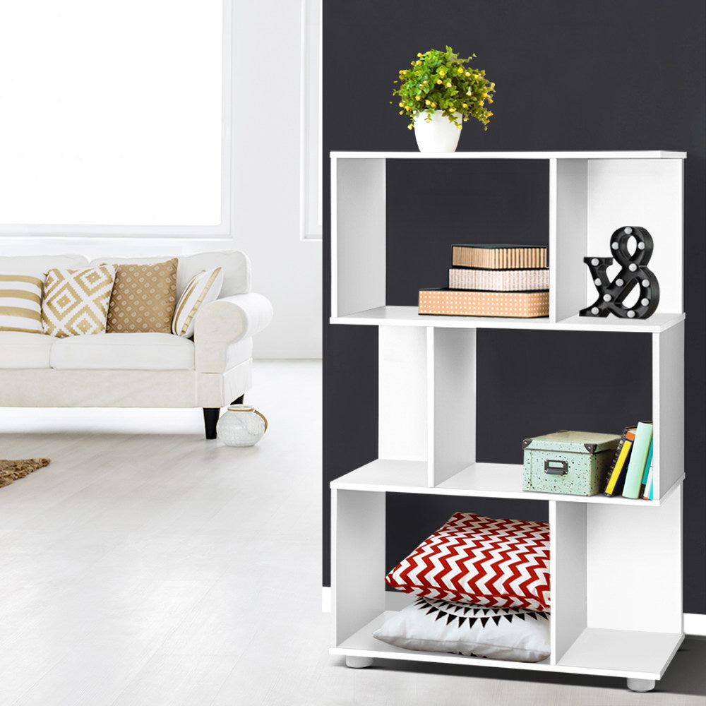 Artiss Bookshelf 3 Tiers - Nina White