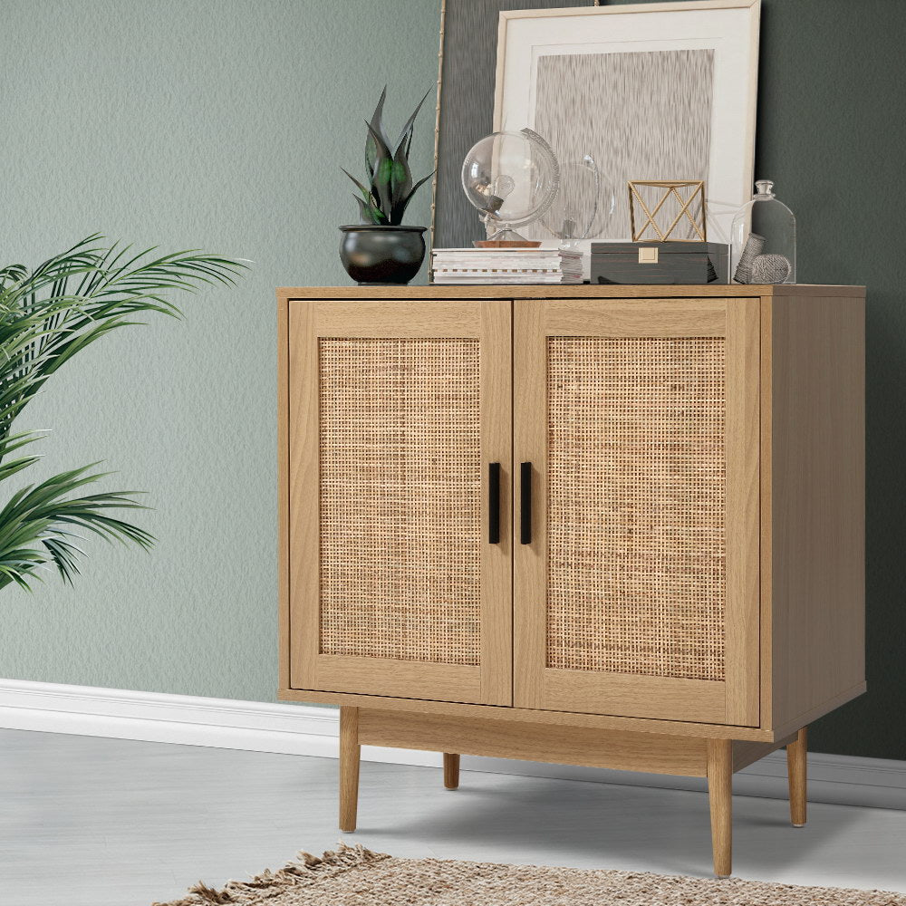 Rowan Rattan Buffet Sideboard 2 Doors - Oak