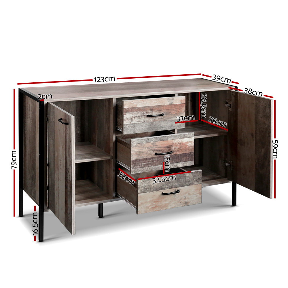 Stellan Wooden Buffet Sideboard - Wood
