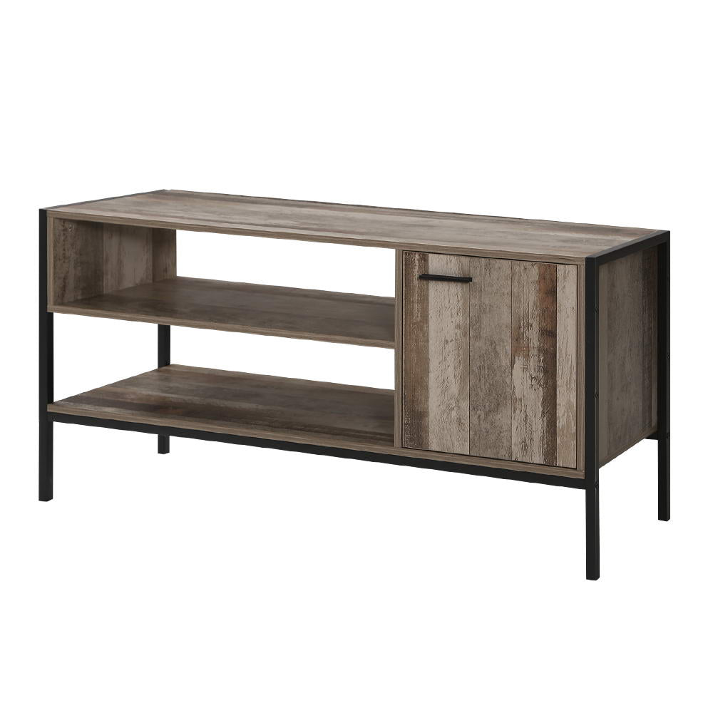 Lars 124cm TV Stand Entertainment Unit Storage Cabinet Industrial Wooden - Rustic