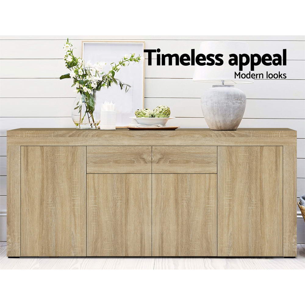 Caius Wooden Buffet Sideboard - Oak