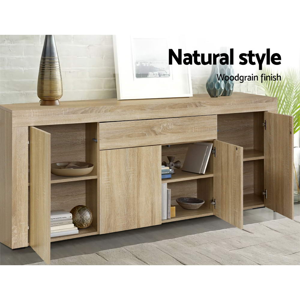 Caius Wooden Buffet Sideboard - Oak