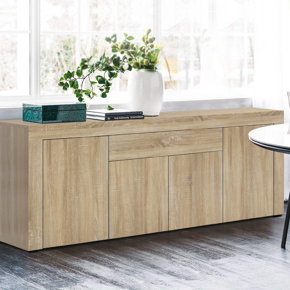Caius Wooden Buffet Sideboard - Oak