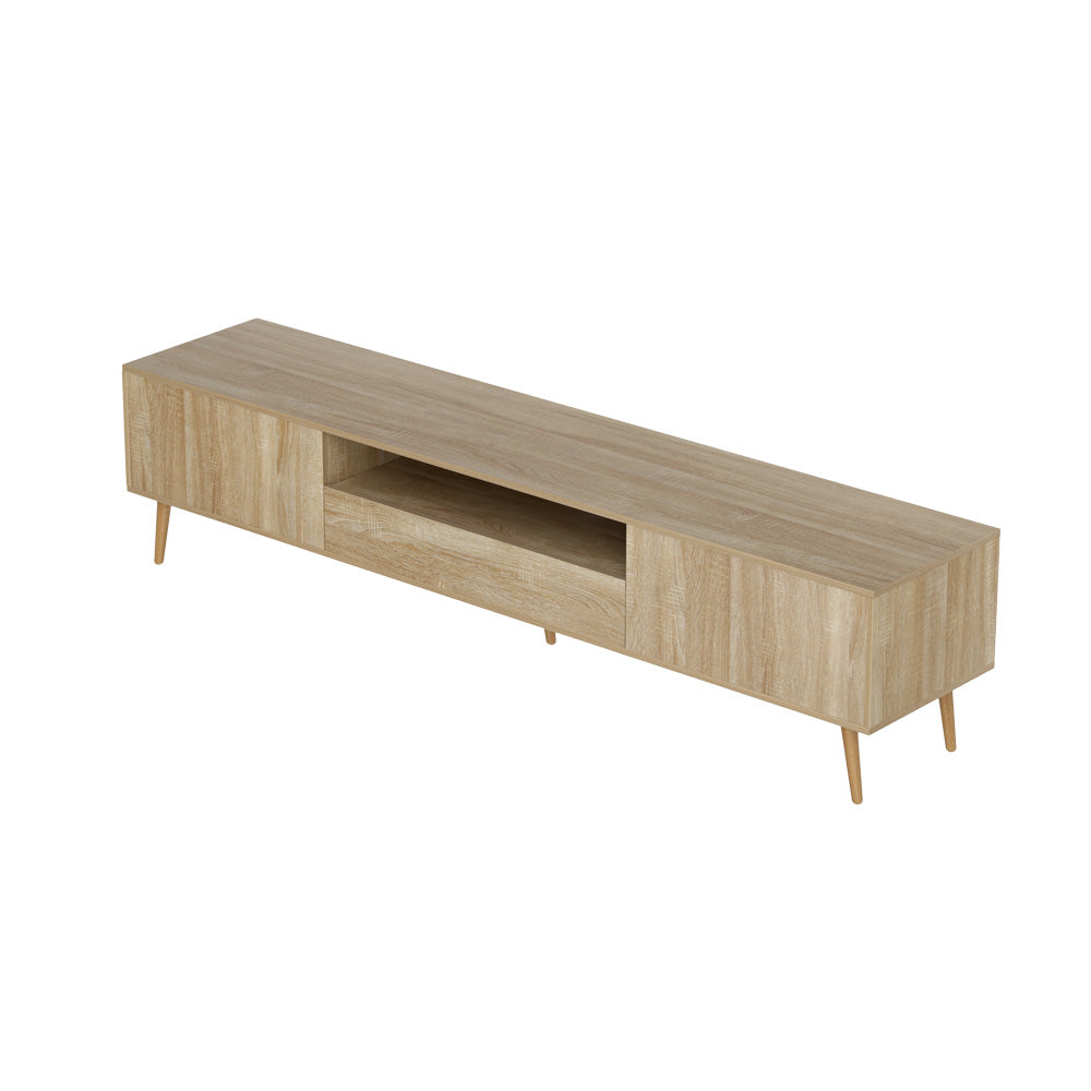 Bethany 200cm Entertainment Unit TV Cabinet Storage Drawers - Pine