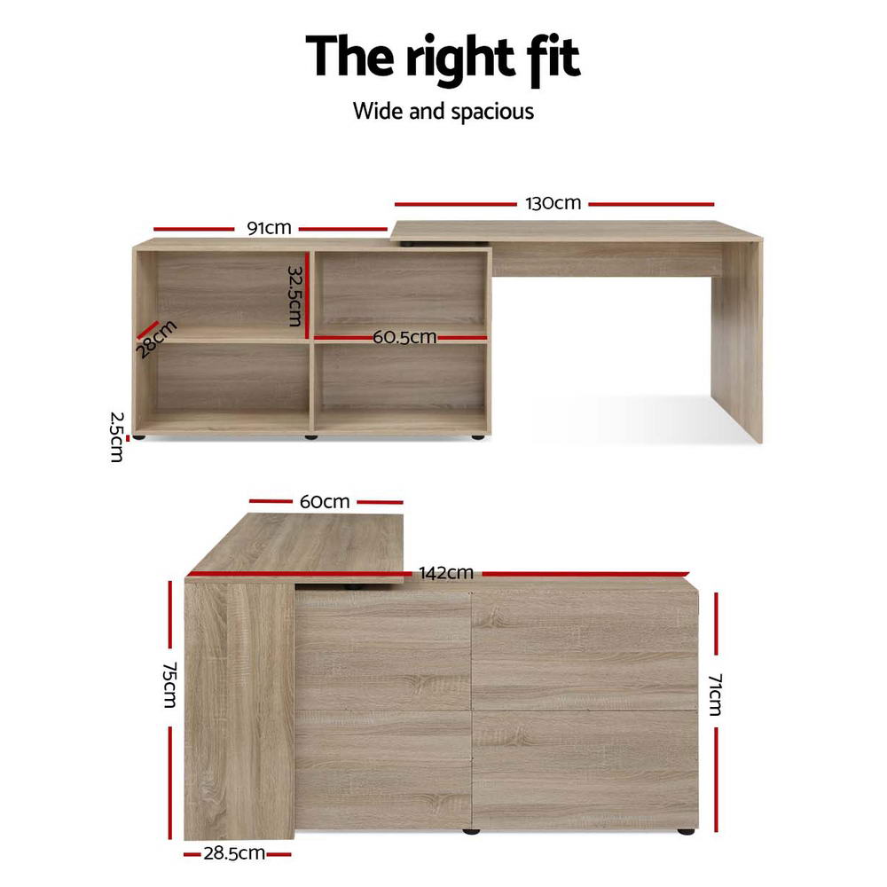 Arky Desk & Chair Package - Black & Oak