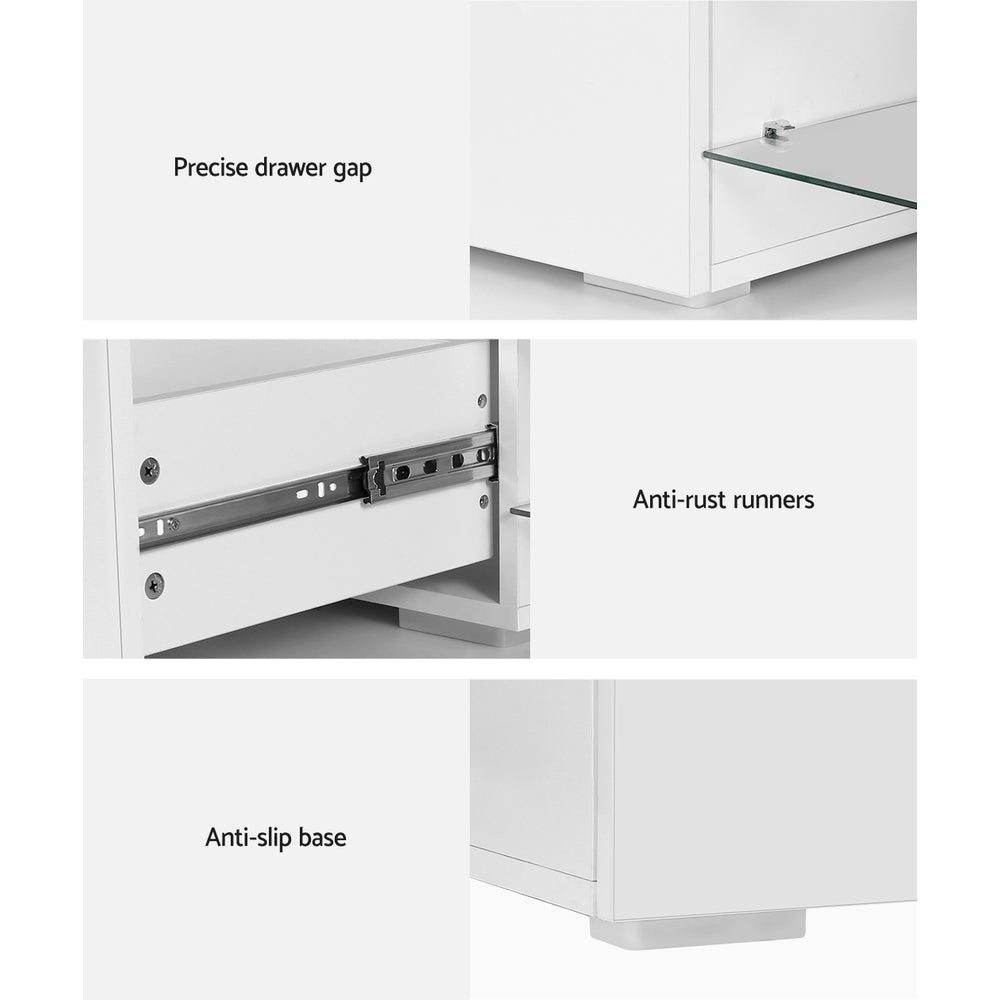 Arvid 180cm TV Cabinet Entertainment TV Unit Stand Furniture With Drawers - Wood