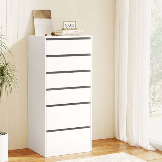 Artiss 6 Chest of Drawers Dresser Tallboy - White