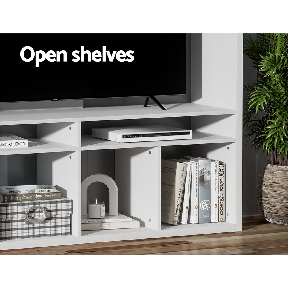 Bertram 183cm Entertainment Center Unit TV Stand TV Cabinet Open Shelves - White