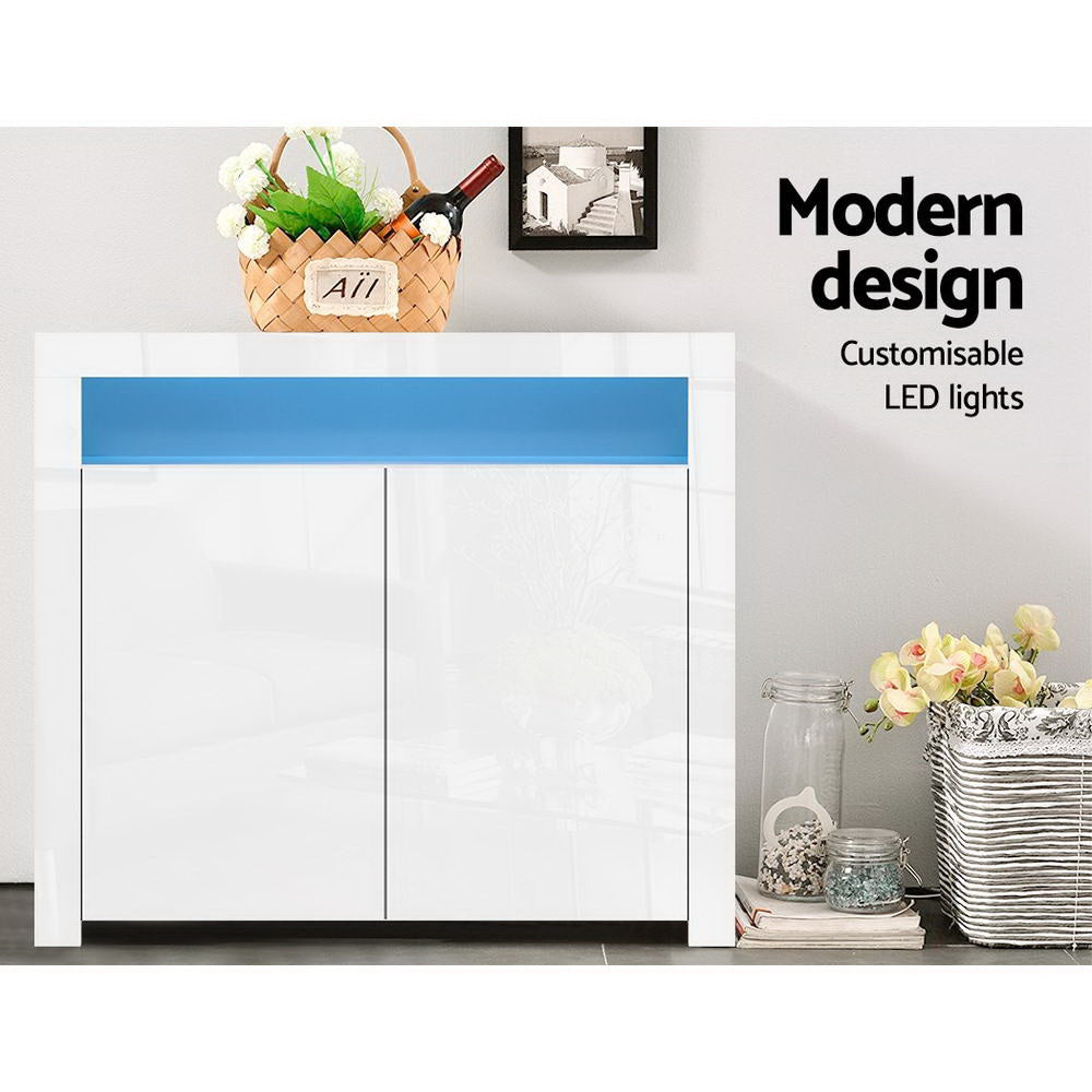 Soren Wooden Buffet Sideboard - White