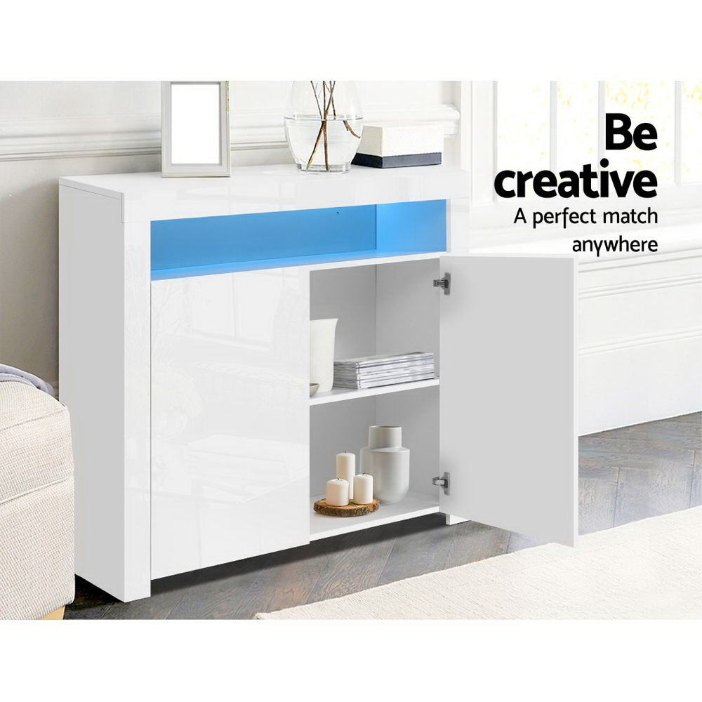 Soren Wooden Buffet Sideboard - White