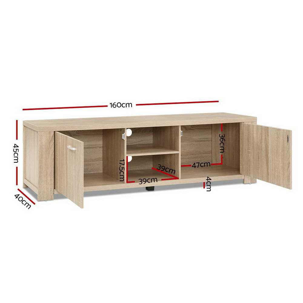 Davin 160cm TV Cabinet Entertainment Unit - Pine
