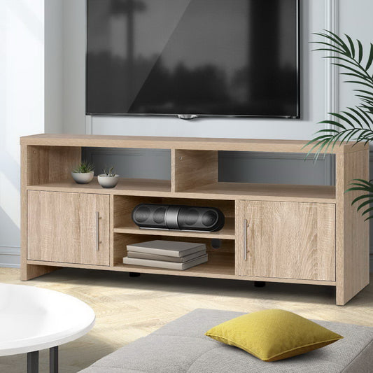 Savea 140cm TV Cabinet Entertainment Unit Stand Storage Shelf Sideboard - Oak