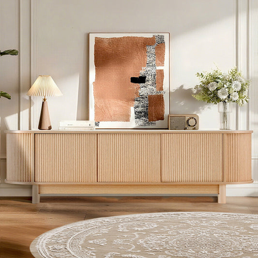 Yvaine 160cm TV Unit Entertainment Unit Storage Cabinet - Pine