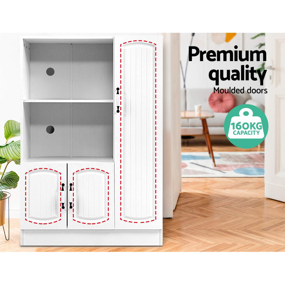 Alaric Wooden Buffet Sideboard - White