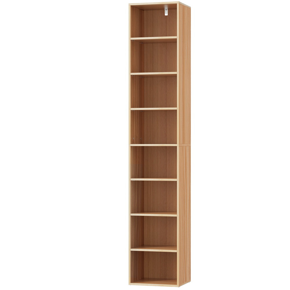 Artiss Bookshelf 8 Tiers Milo Pine