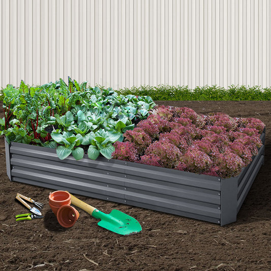 Garden Bed 210x90cm Planter Box Raised Container Galvanised Steel