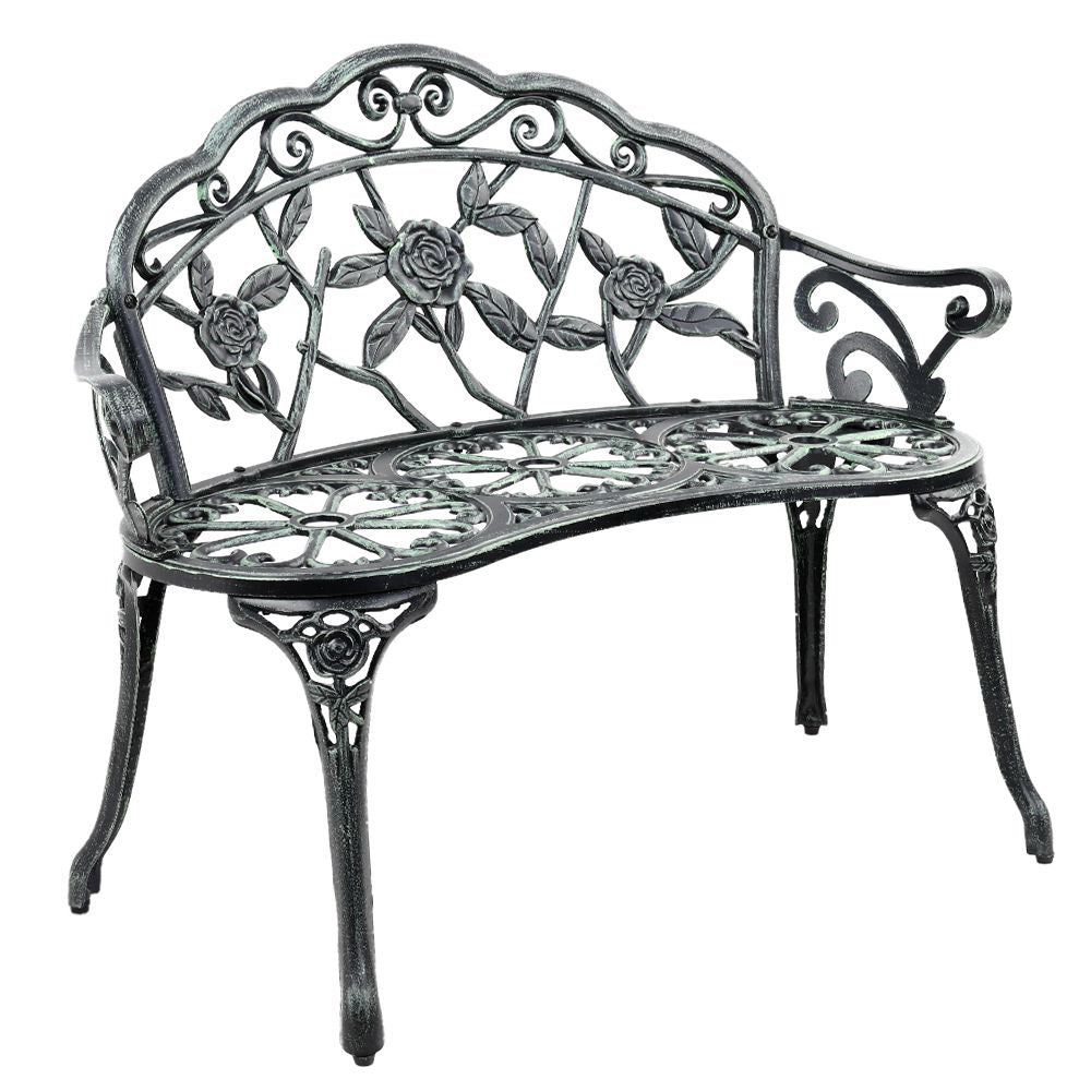 Cygnus Victorian Garden Bench - Green