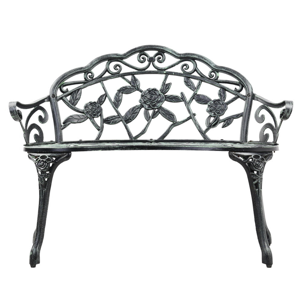 Cygnus Victorian Garden Bench - Green