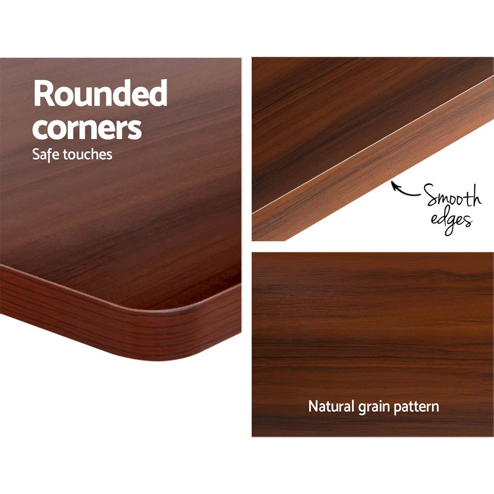 Artiss Standing Desk Motorised Walnut 120cm