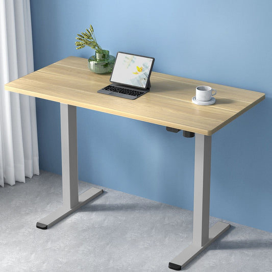 Artiss Standing Desk Motorised 120cm White Oak
