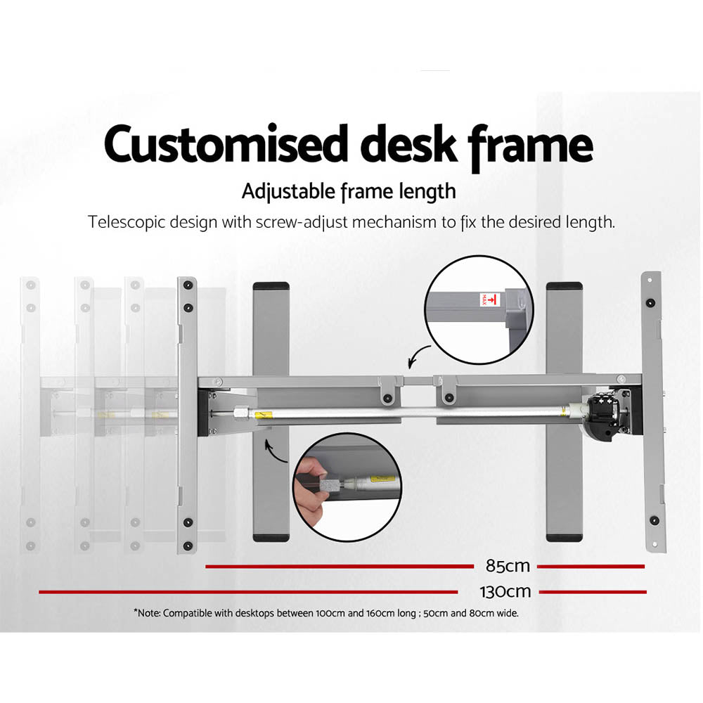 Artiss Standing Desk Motorised 140cm White