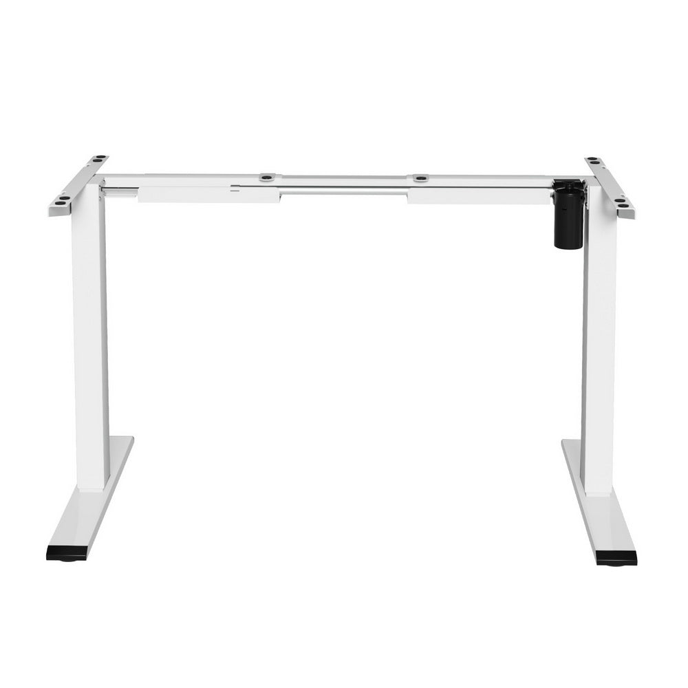 Artiss Electric Standing Desk Frame Only Height Adjustable 70Kg Load White