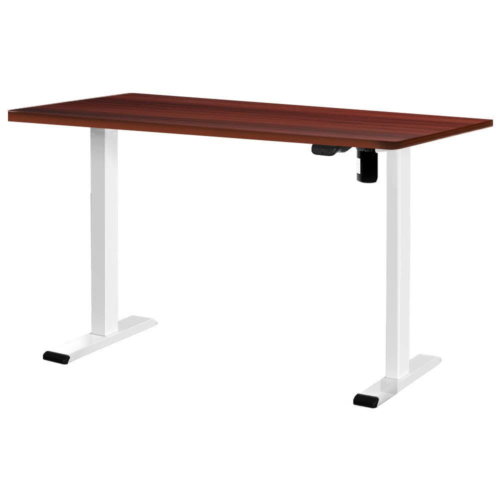 Artiss Standing Desk Motorised Sit Stand Desks Walnut 140cm