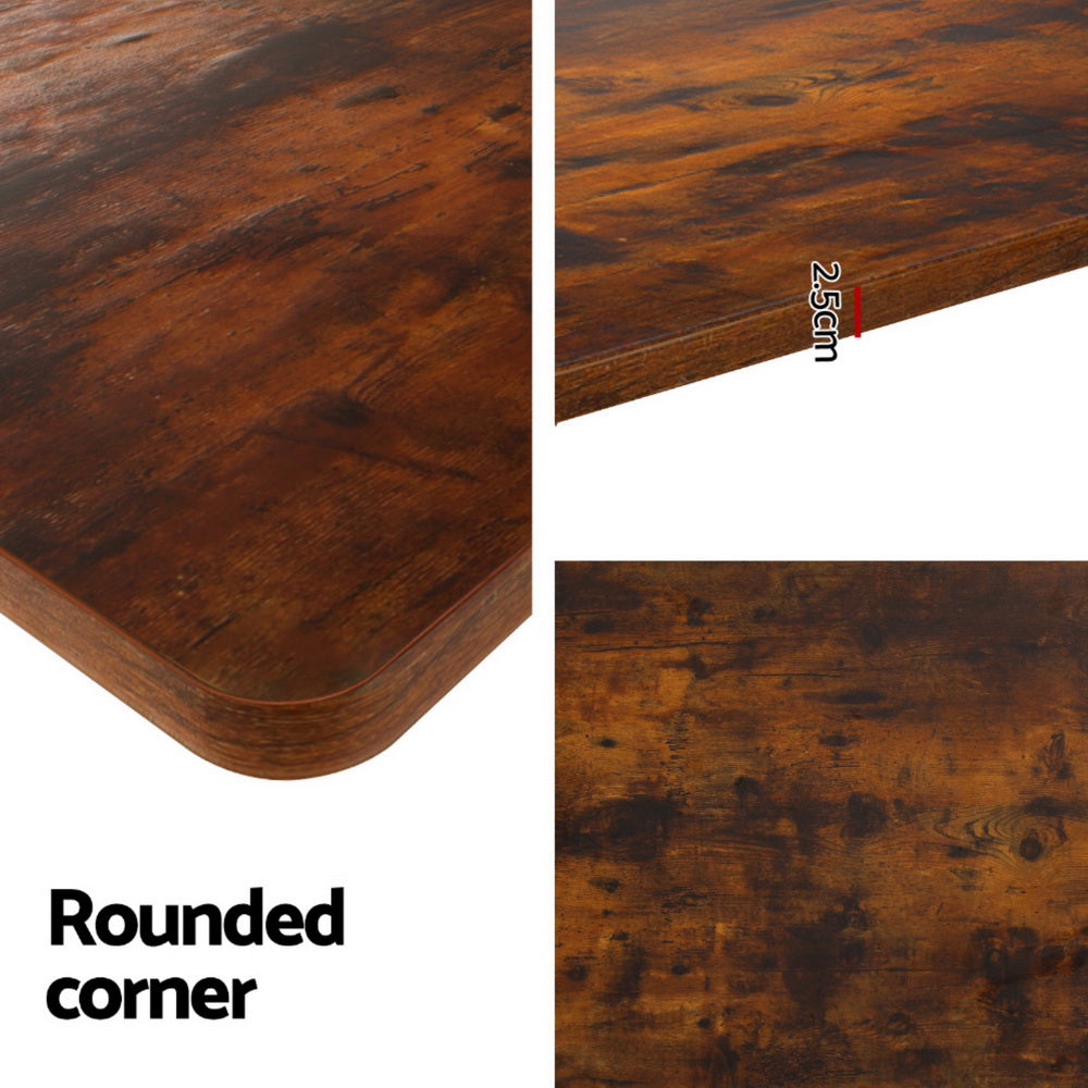 Artiss Standing Desk Motorised Dual Motor Rustic Brwon 140cm