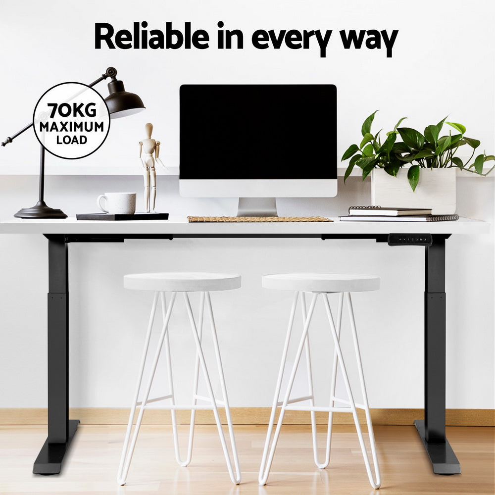 Artiss Standing Desk Motorised Dual Motor White 120cm
