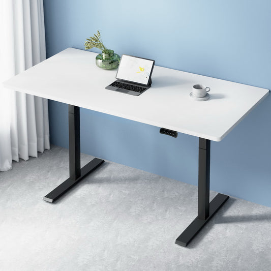 Artiss Standing Desk Motorised Dual Motor White 140cm