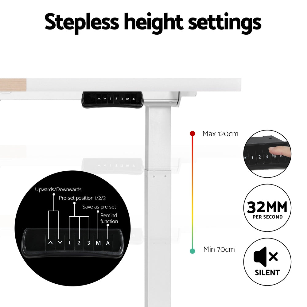 Artiss Standing Desk Motorised Dual Motor 120cm