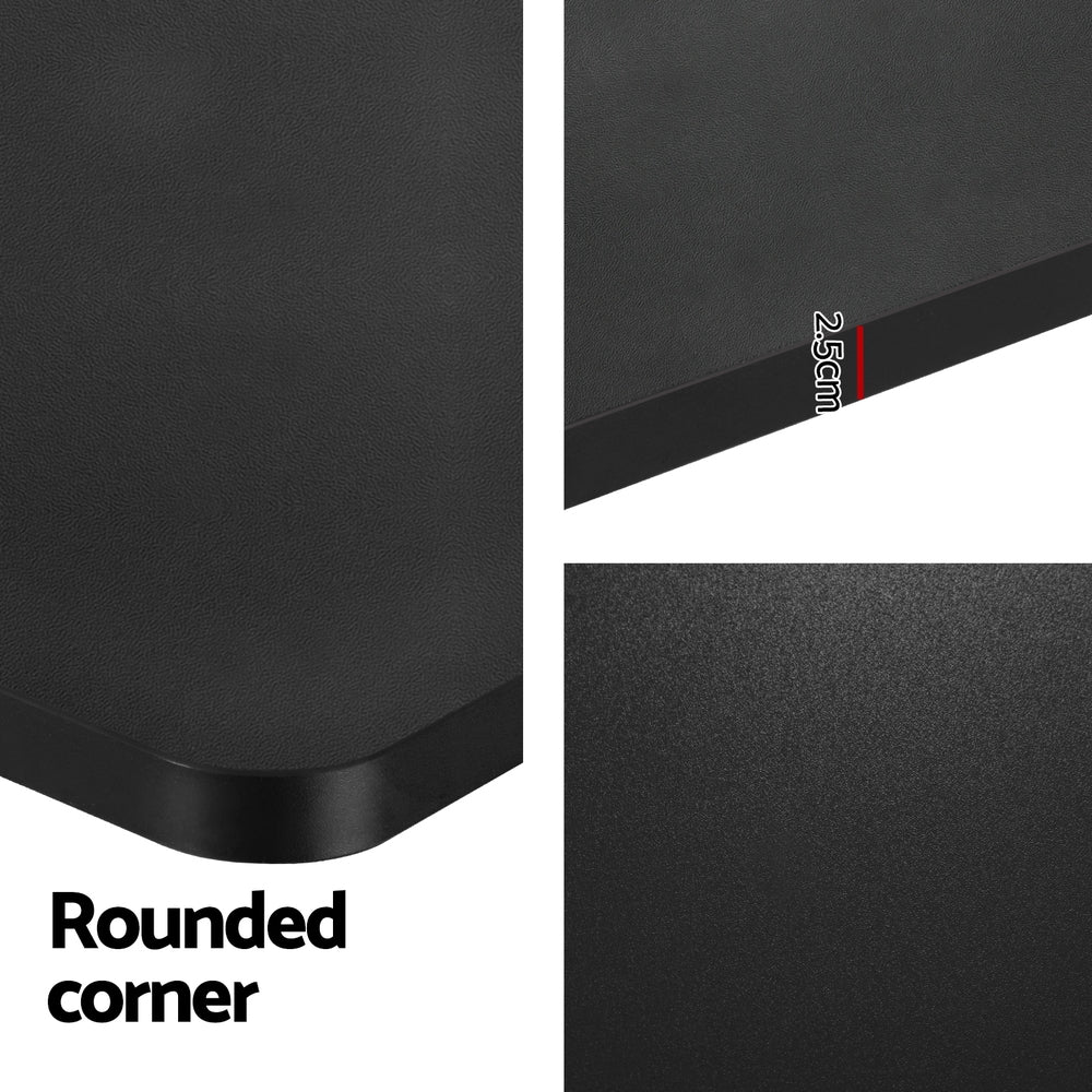 Artiss Standing Desk Motorised Electric Dual Motor Black 120cm