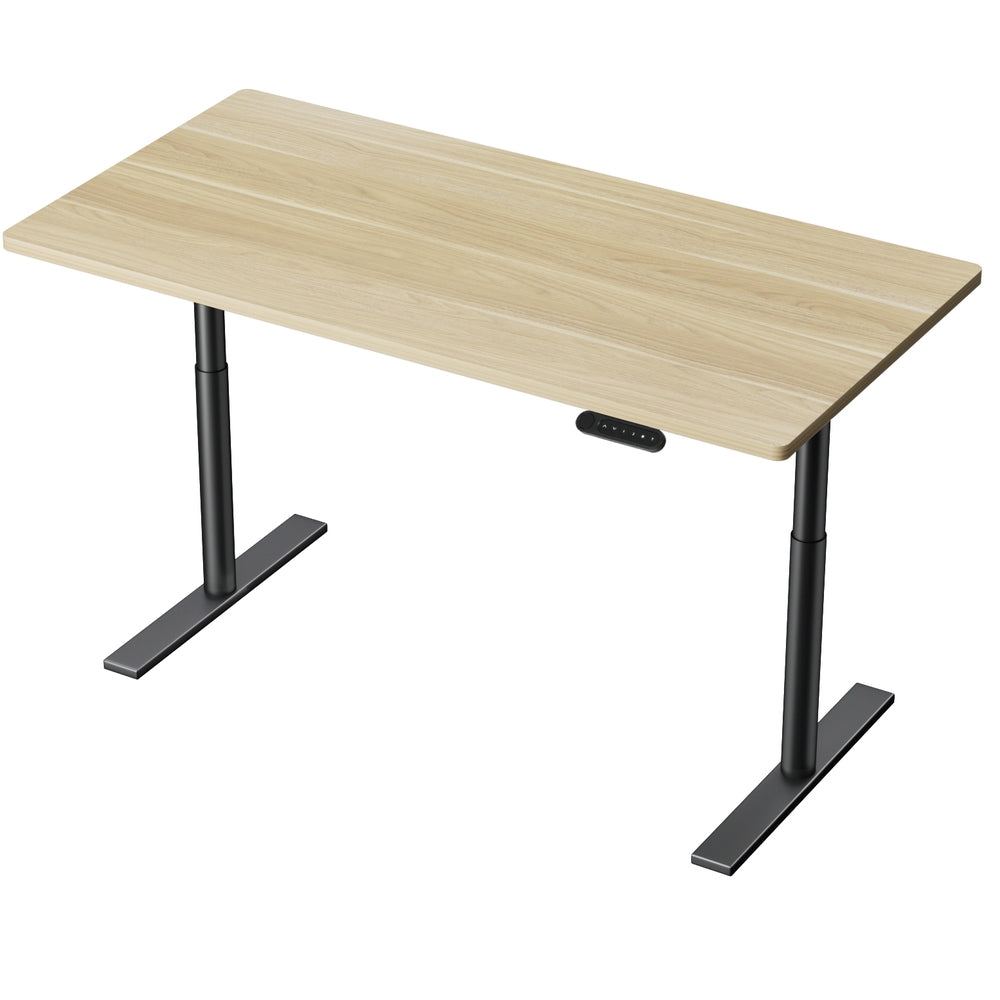 Artiss Standing Desk Motorised Electric Dual Motor White Oak 140cm