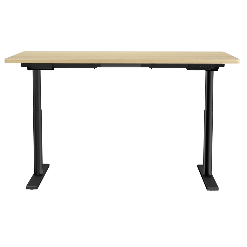 Artiss Standing Desk Motorised Electric Dual Motor White Oak 140cm