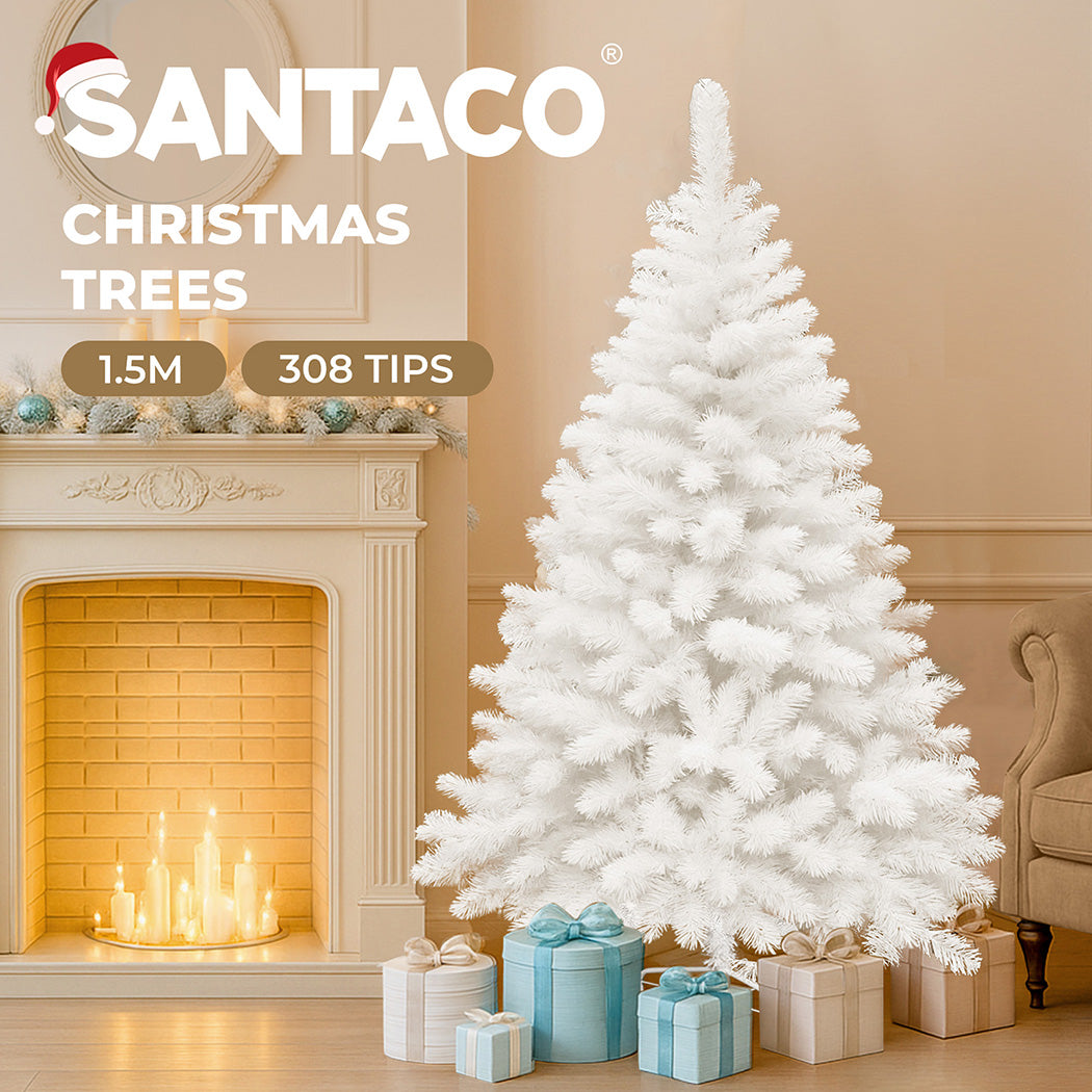 5ft 1.5m 380 Tips White Christmas Tree