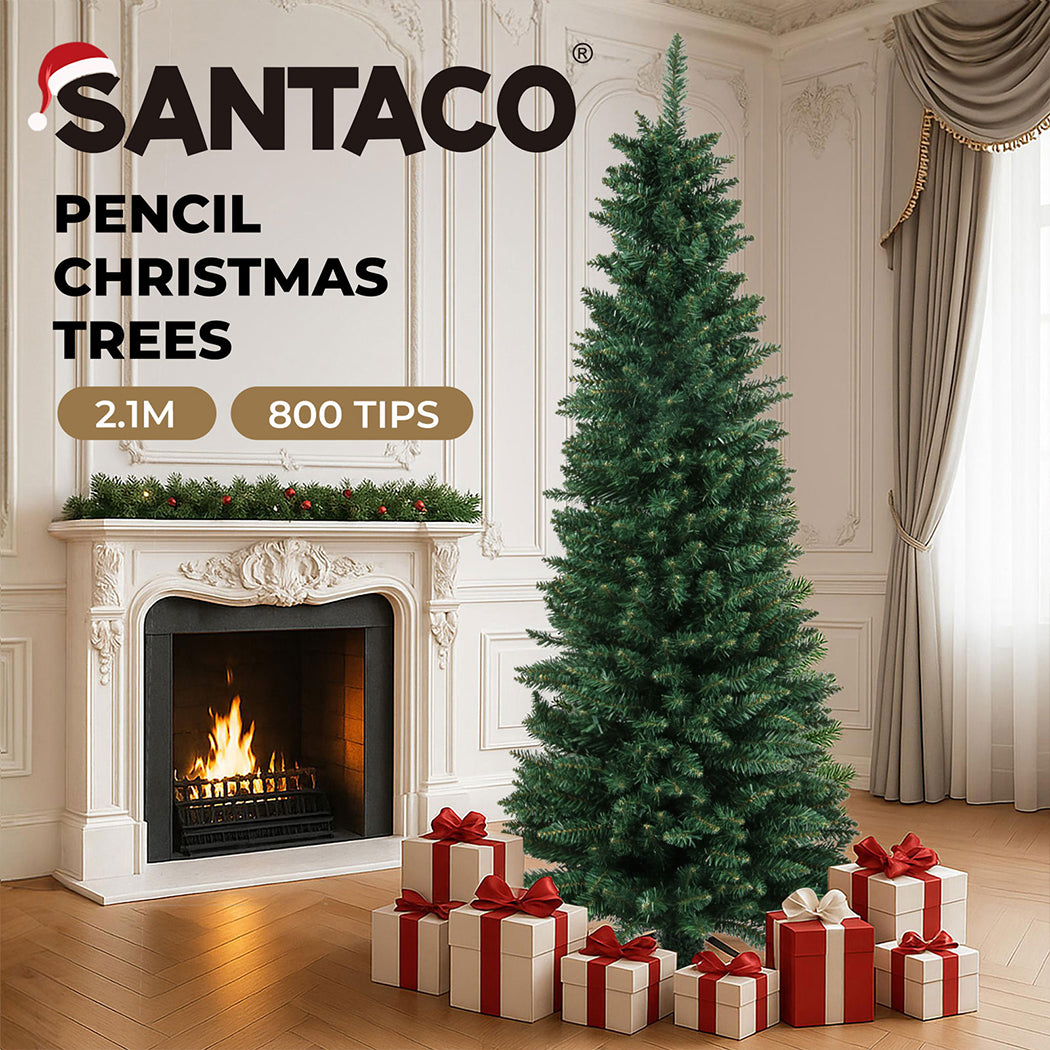 7ft 2.1m 800 Tips Pencil Christmas Tree