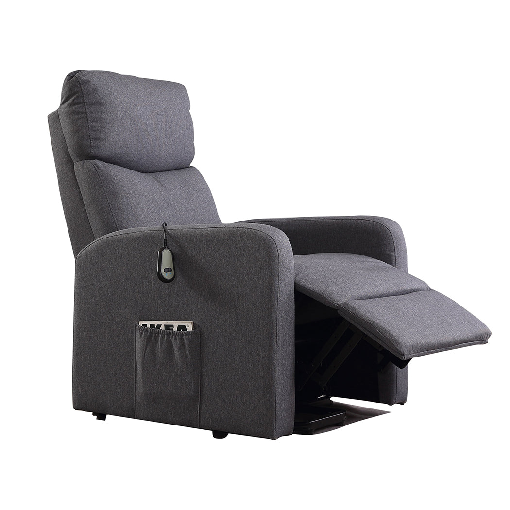 Odin Luxury Recliner Electric Massage Chair with Heat Function - Grey