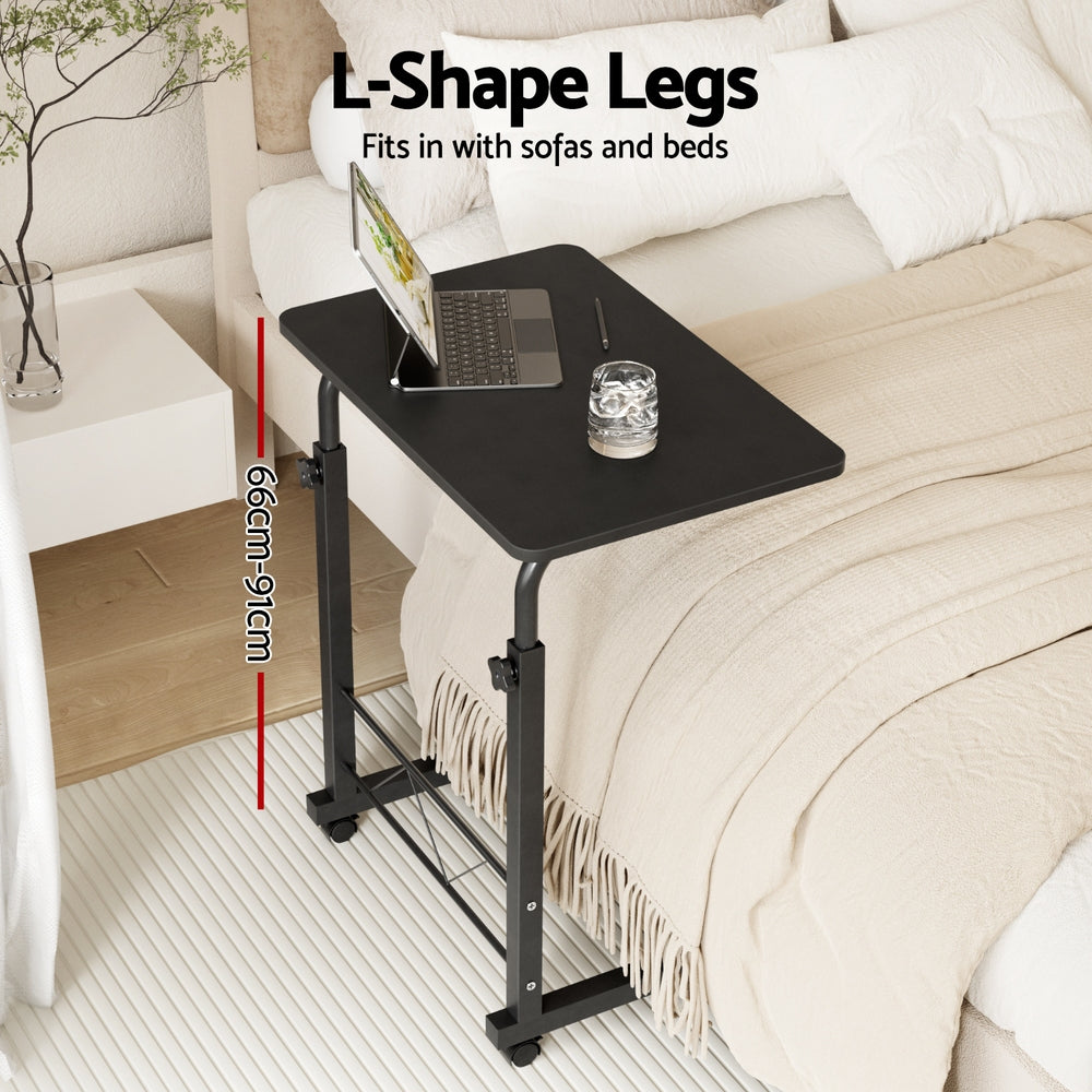 Artiss Laptop Desk Table Adjustable 60cm Black