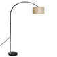 Modern LED Floor Lamp Reading Light Free Standing Height Adjustable Marble Base - Grey