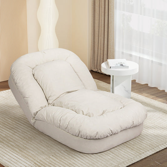 Mirabel Convertible Lounge Floor Sofa Bed - White